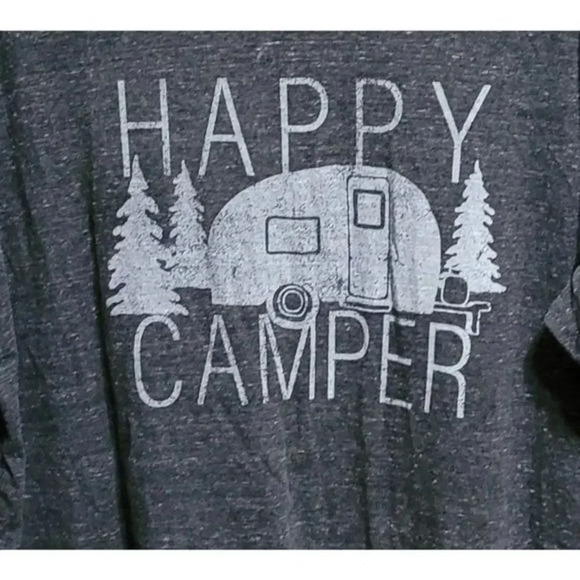 Men's State of Mine T-shirt Happy Camper Size L - Picture 3 of 4